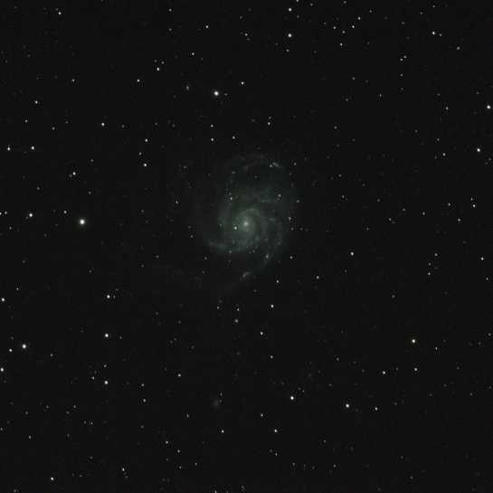 26 April 2014: M101 "The Pinwheel Galaxy" from Tebay Road. Altair Wave 115/805, ISO 1250, 20 minutes. 20 frames of 1minute.