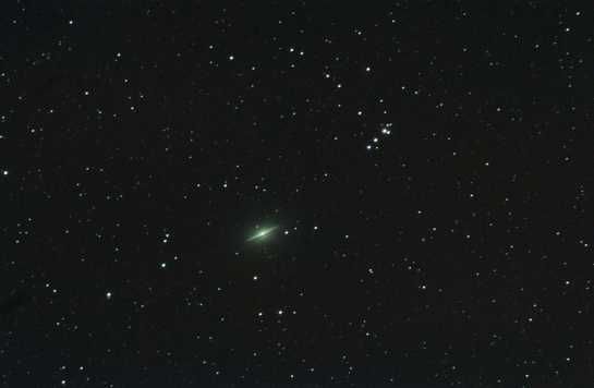 19 April 2014: M104 "The Sombrero Galaxy" from Shap Road. Altiar Wave 115/805, ISO 1250, 20 minutes. 20 frames of 1 minute.