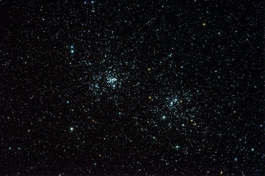 Double Cluster in Perseus Nikon D90 on Altair Wave 115/805, 20x45sec, ISO 3200